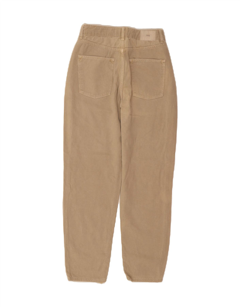 ZARA Womens Tapered Jeans EU 36 XS W26 L37 Beige Vintage Zara and Second-Hand Zara from Messina Hembry 