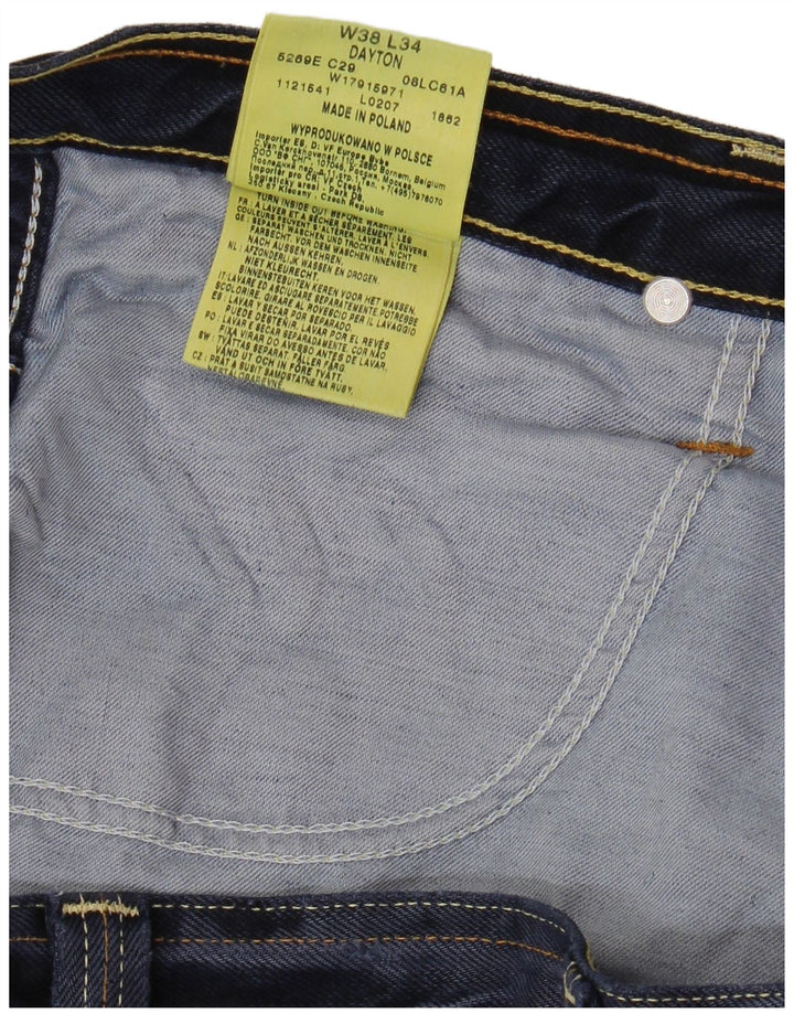 WRANGLER Mens Dayton Straight Jeans W38 L31 Blue Cotton