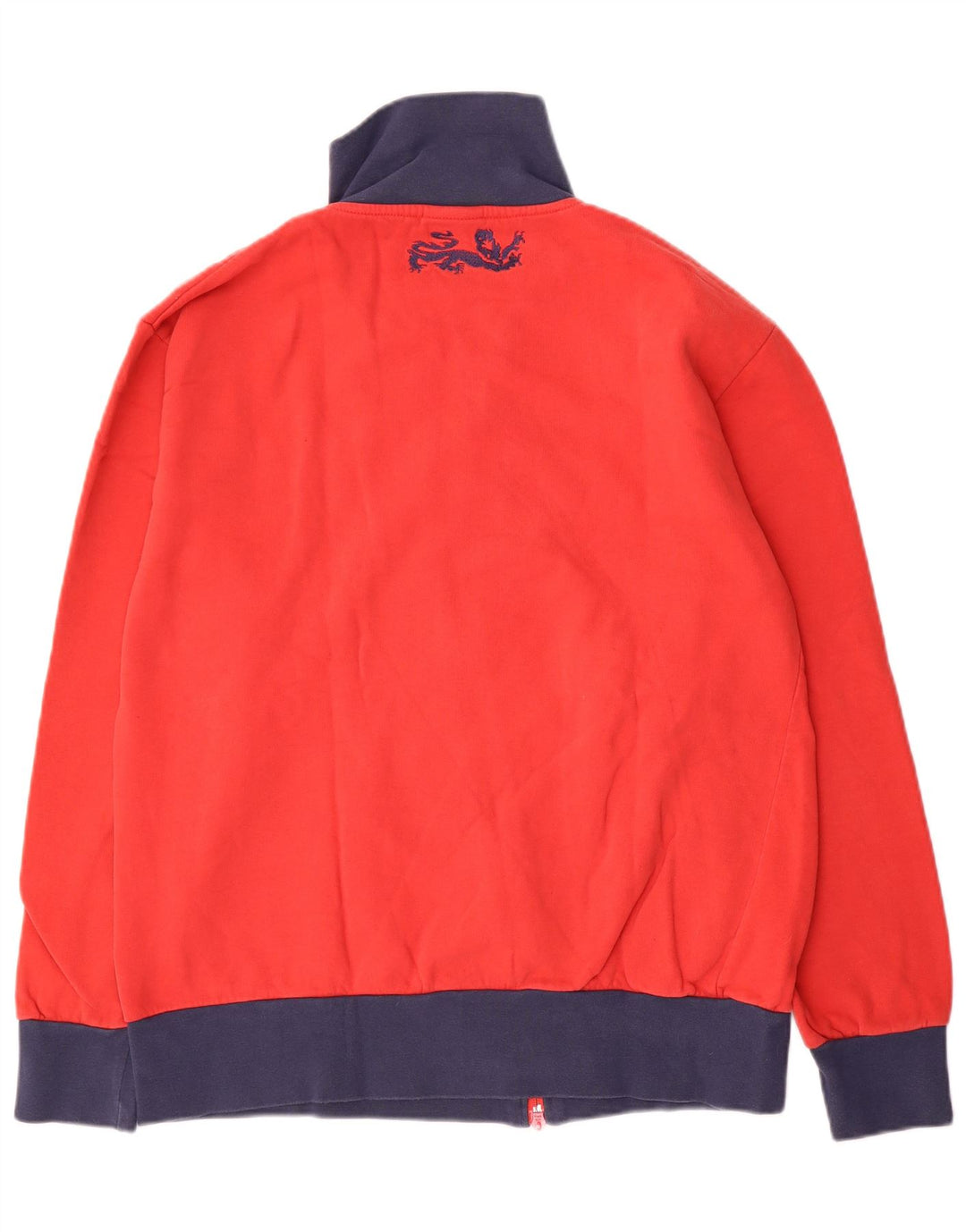 Umbro Mens Tracksuit Top Jacket XL Red Colourblock Cotton