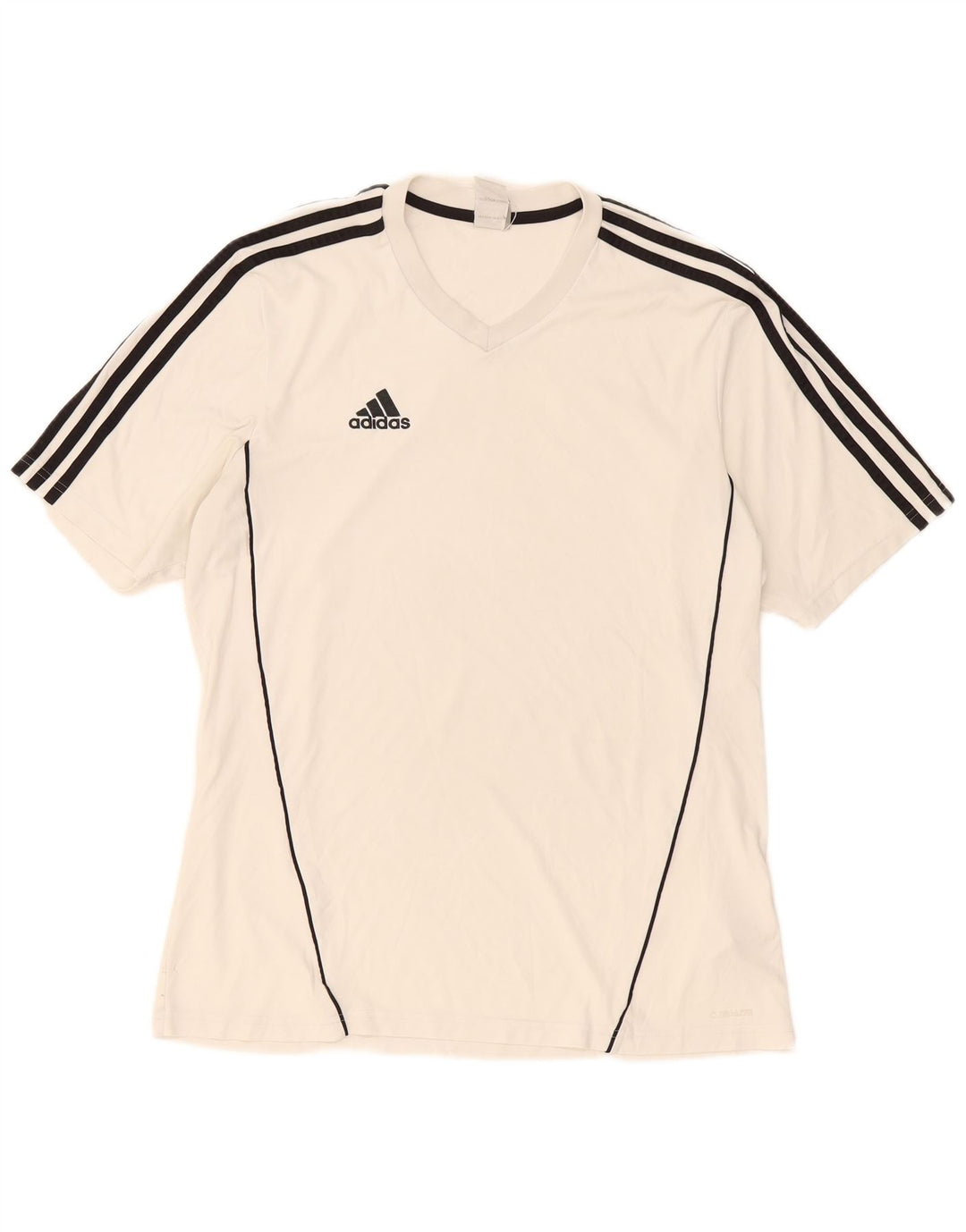 Adidas Mens Climalite T-Shirt Top Large White Polyester
