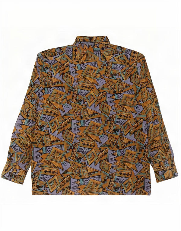 Vintage Mens Corduroy Shirt XL Multicoloured Geometric