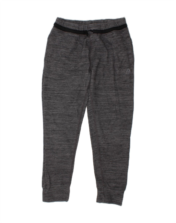 REEBOK Boys Tracksuit Trousers Joggers 11-12 Years Large  Grey Polyester Vintage Reebok and Second-Hand Reebok from Messina Hembry 
