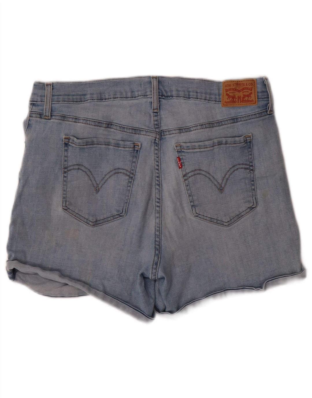 LEVI'S Womens Denim Shorts W32 Large Blue Cotton