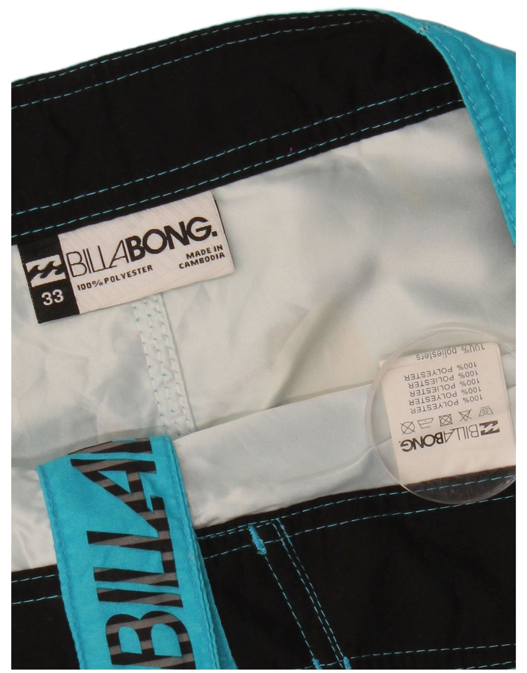 BILLABONG Mens Graphic Swimming Shorts Medium  Multicoloured Colourblock