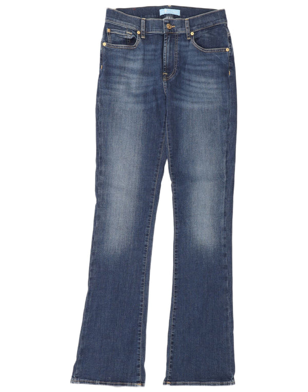 7 For All Mankind Womens Bootcut Jeans W28 L34 Blue Cotton