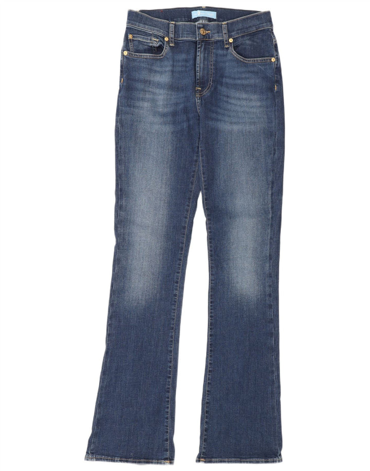 7 For All Mankind Womens Bootcut Jeans W28 L34 Blue Cotton