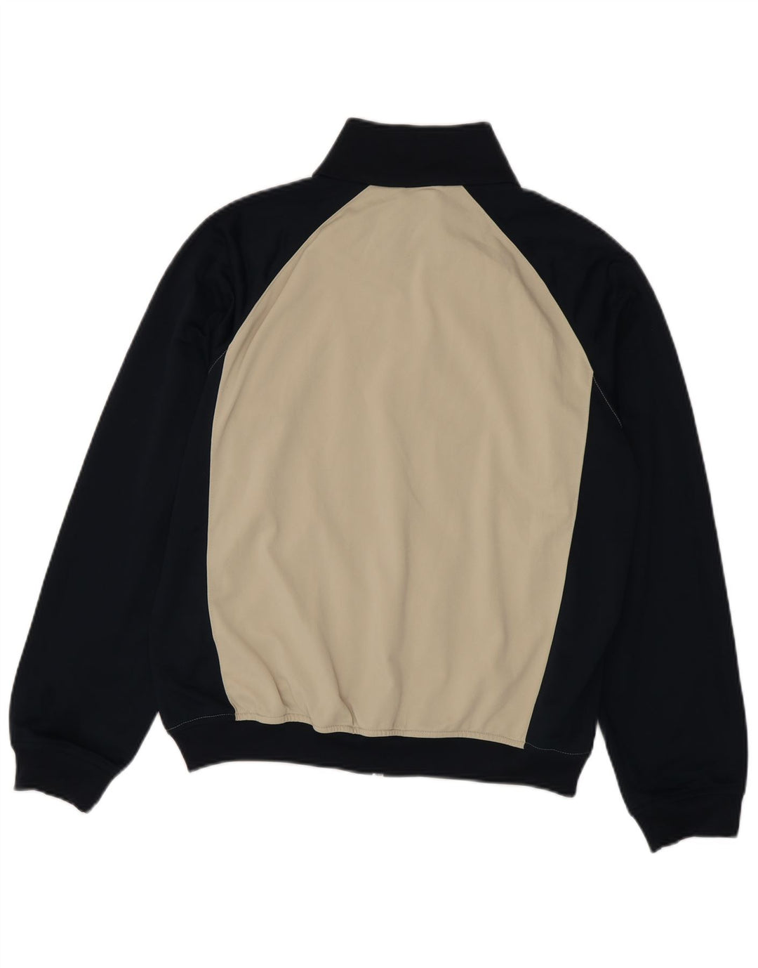 NIKE Mens Tracksuit Top Jacket Medium Beige Colourblock Polyester