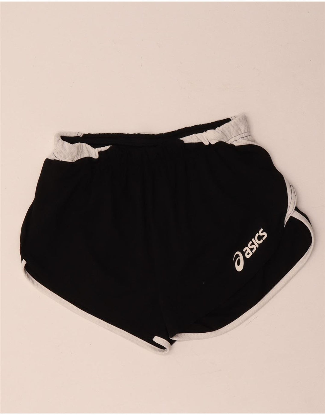 Asics Womens Sport Shorts UK 10 Small  Black Colourblock Polyester