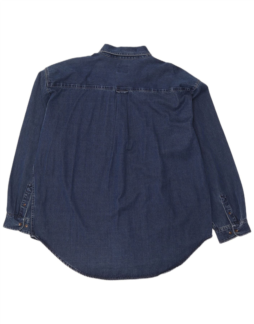 Wrangler Mens Denim Shirt 2XL Navy Blue Cotton