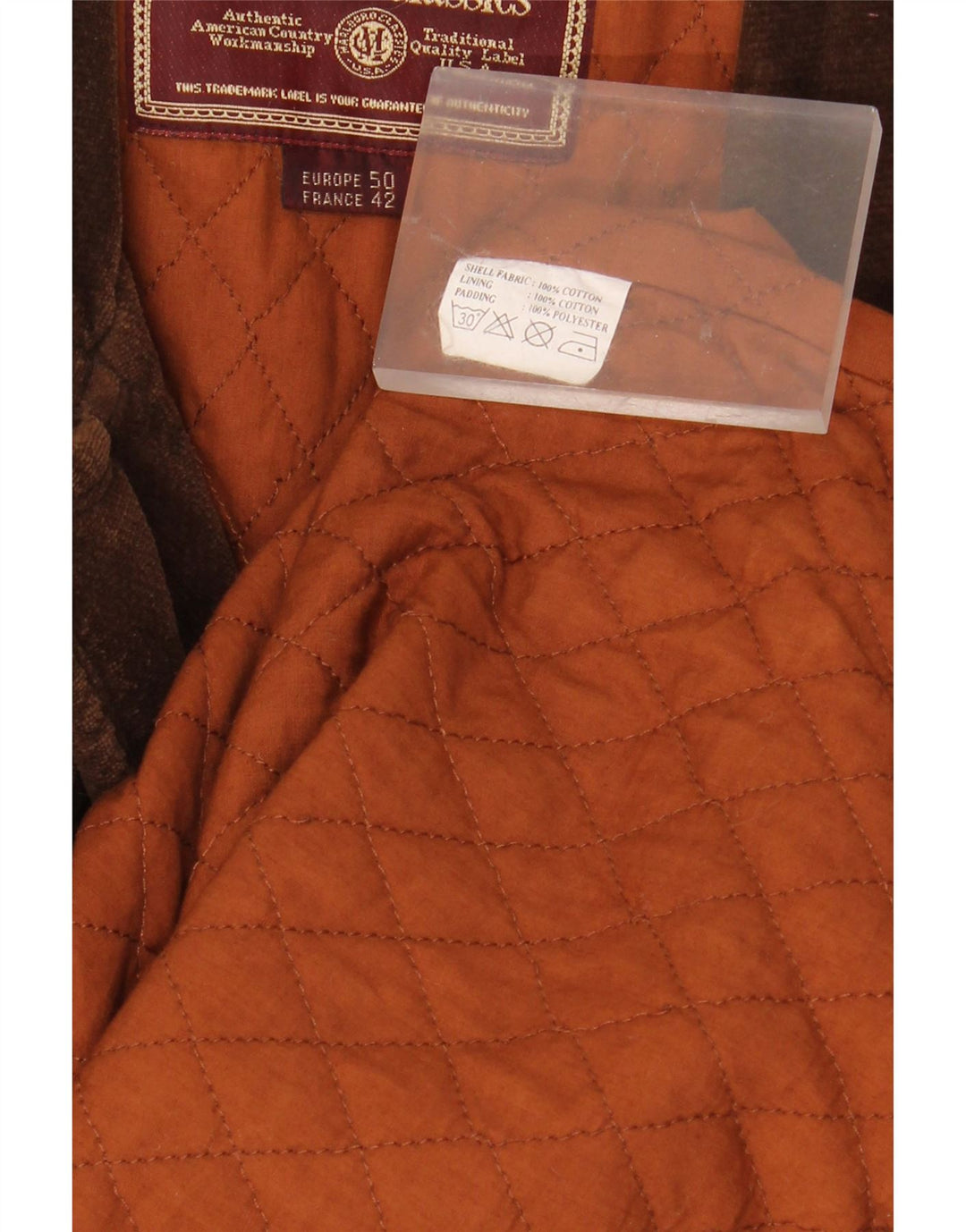 MARLBORO CLASSICS Mens Military Corduroy Jacket EU 50 Large Brown Cotton