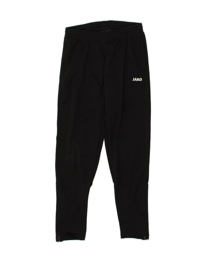 JAKO Boys Tracksuit Trousers 11-12 Years Black Polyester | Vintage Jako | Thrift | Second-Hand Jako | Used Clothing | Messina Hembry 