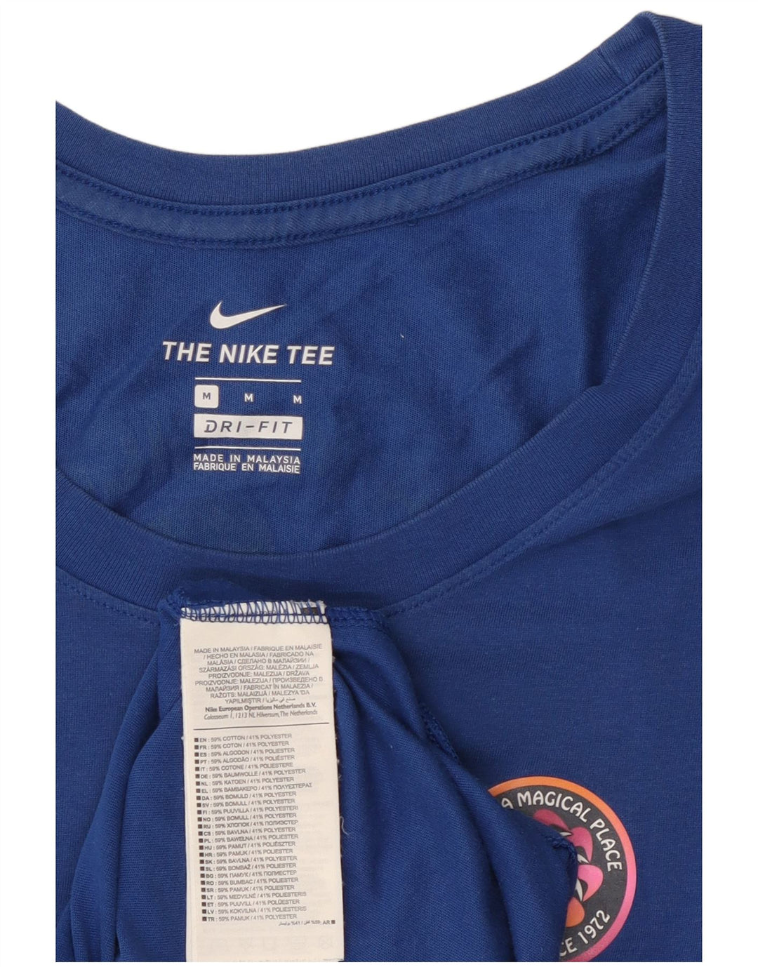 Nike Mens Graphic Vest Top Medium Blue Cotton