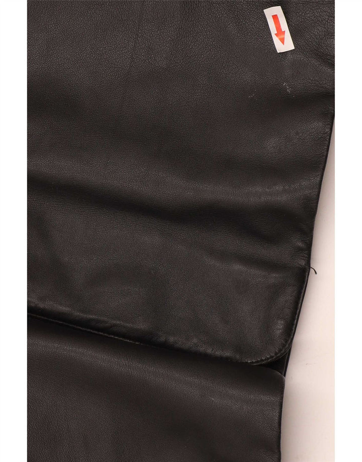 Vintage Mens Leather Jacket EU 56 XL Black