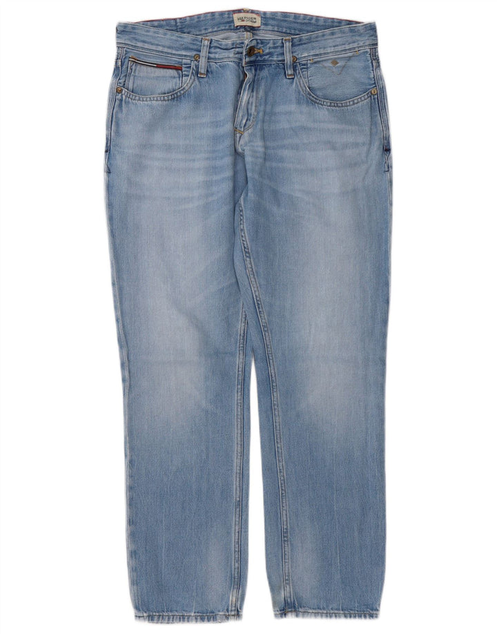 Tommy Hilfiger Mens Straight Jeans W34 L30 Blue