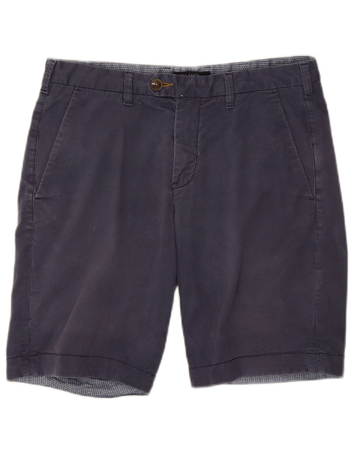 Ted Baker Mens Chino Shorts W32 Medium Navy Blue Cotton