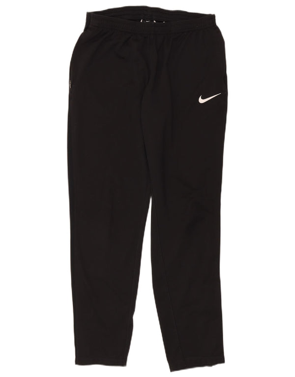 NIKE Mens Tracksuit Trousers Medium  Black Polyester