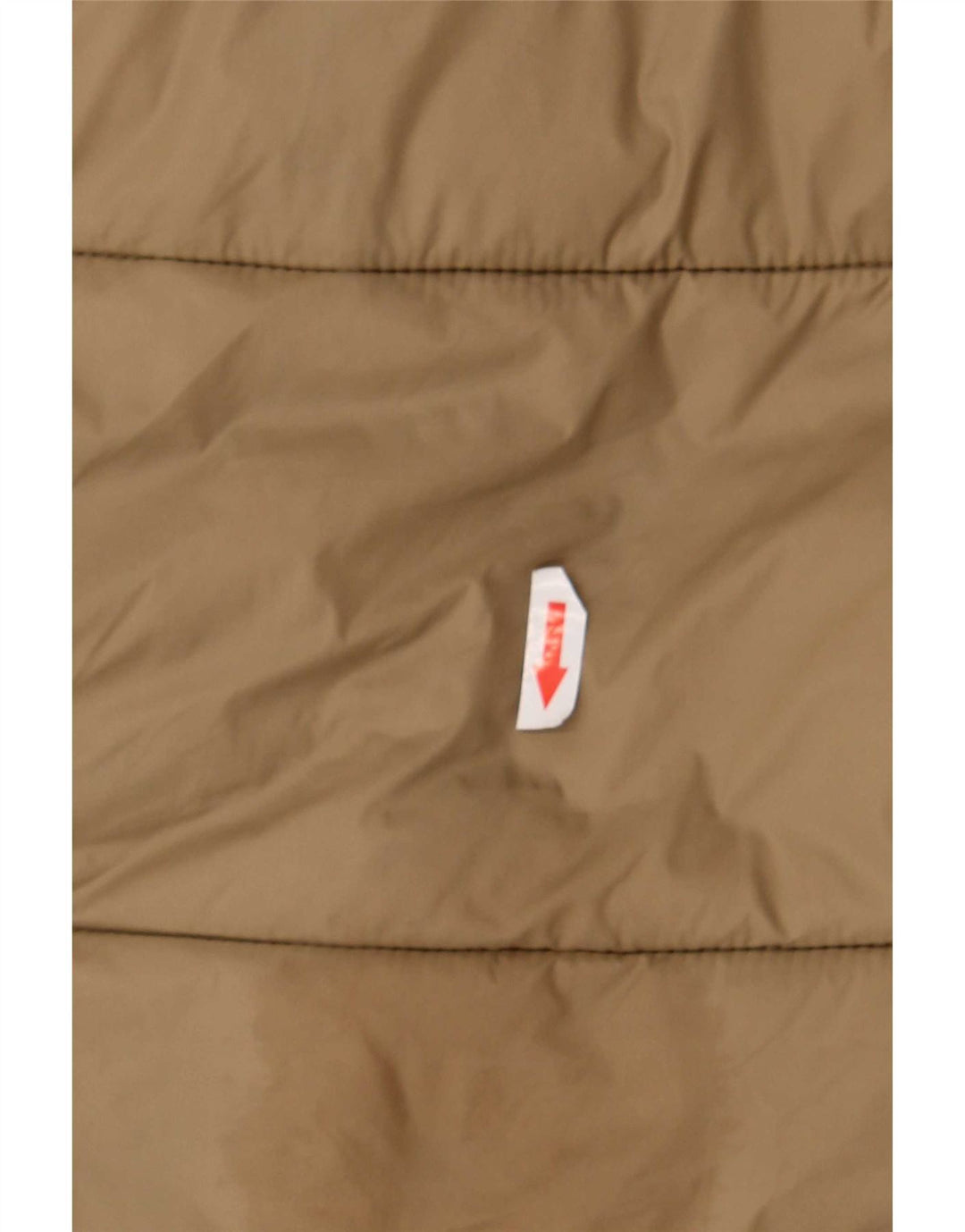 Zara Womens Hooded Padded Jacket UK 20 2XL Beige Polyester