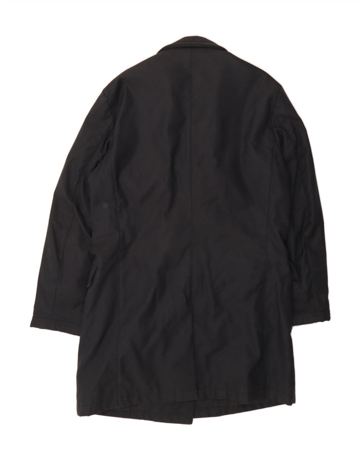 FAY Womens Double Breasted Coat UK 18 XL Black Vintage Fay and Second-Hand Fay from Messina Hembry 