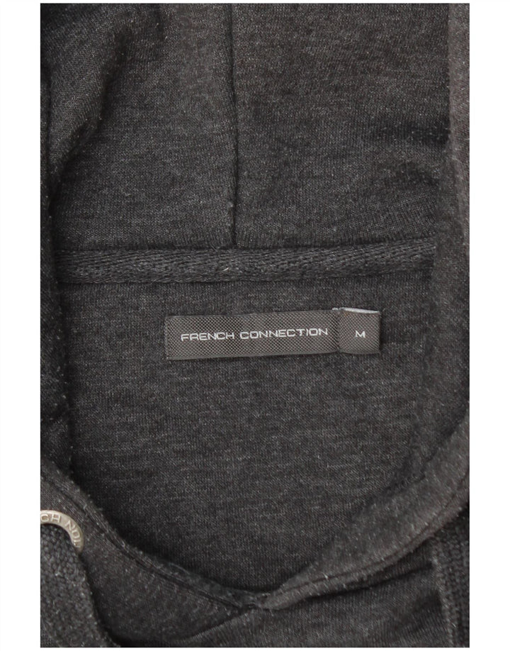 French Connection Mens Hoodie Jumper Medium Grey Cotton