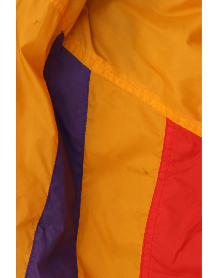 UNIFORM Mens Loose Fit Pullover Rain Jacket UK 38 Medium Orange