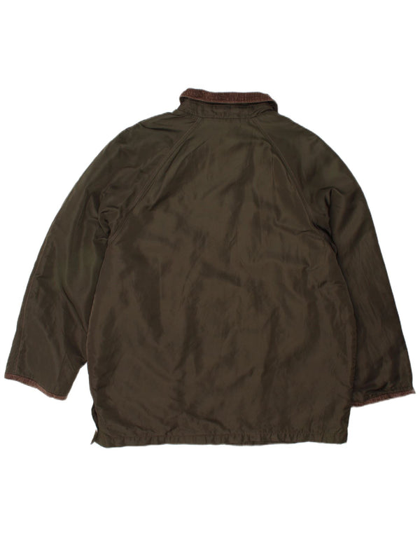 Vittorio Forti Mens Utility Jacket UK 42 XL Khaki Colourblock