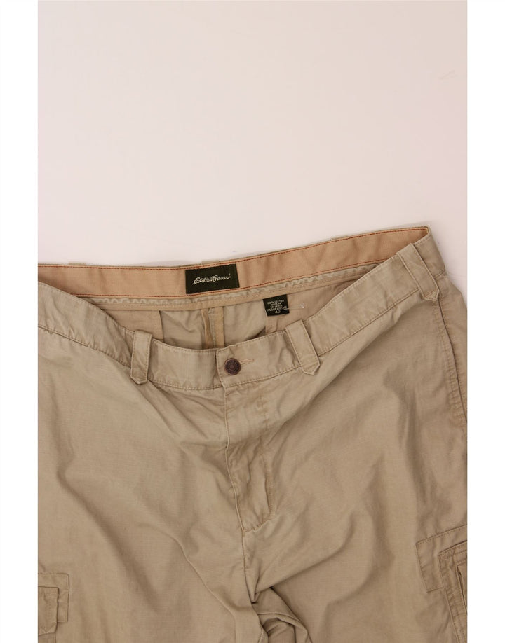 EDDIE BAUER Mens Cargo Shorts W40 XL  Beige Cotton Vintage Eddie Bauer and Second-Hand Eddie Bauer from Messina Hembry 