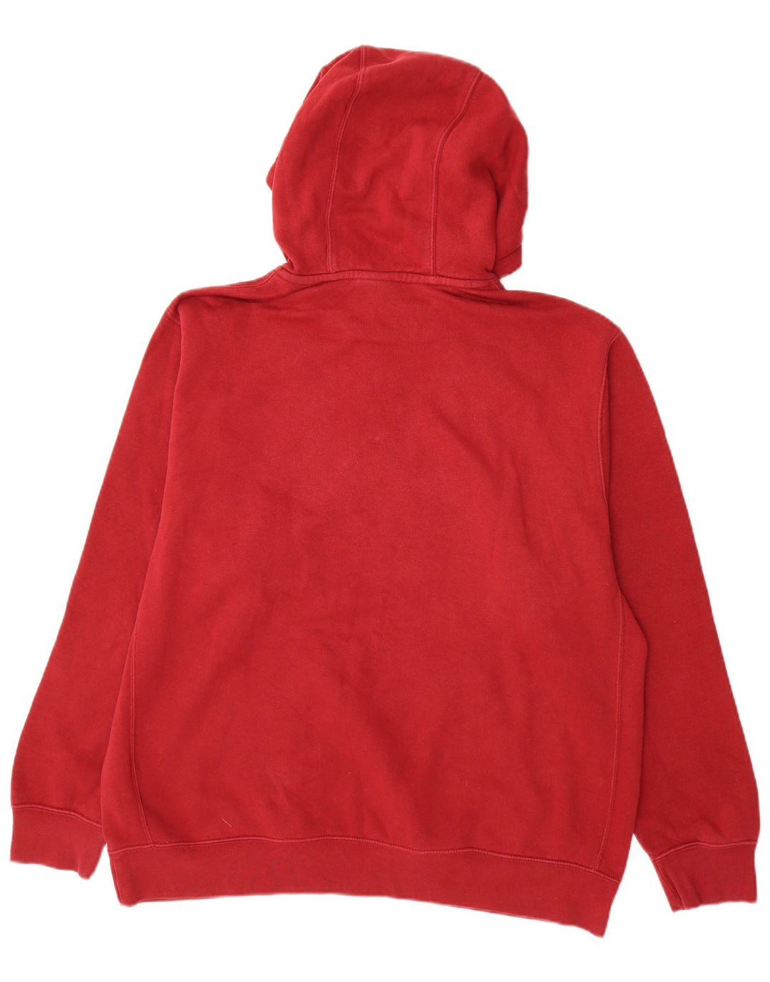 NIKE Mens Graphic Hoodie Jumper XL Burgundy Cotton