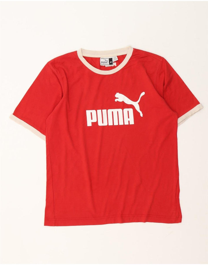 Puma Mens Graphic T-Shirt Top Medium Red