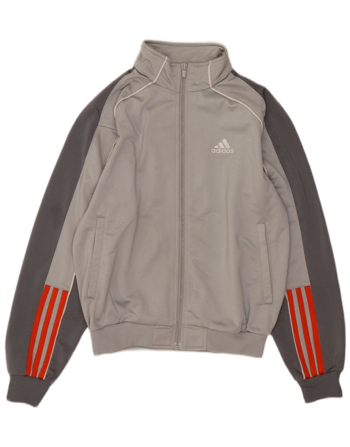 Adidas Boys 11-12 Years Grey Colourblock Polyester