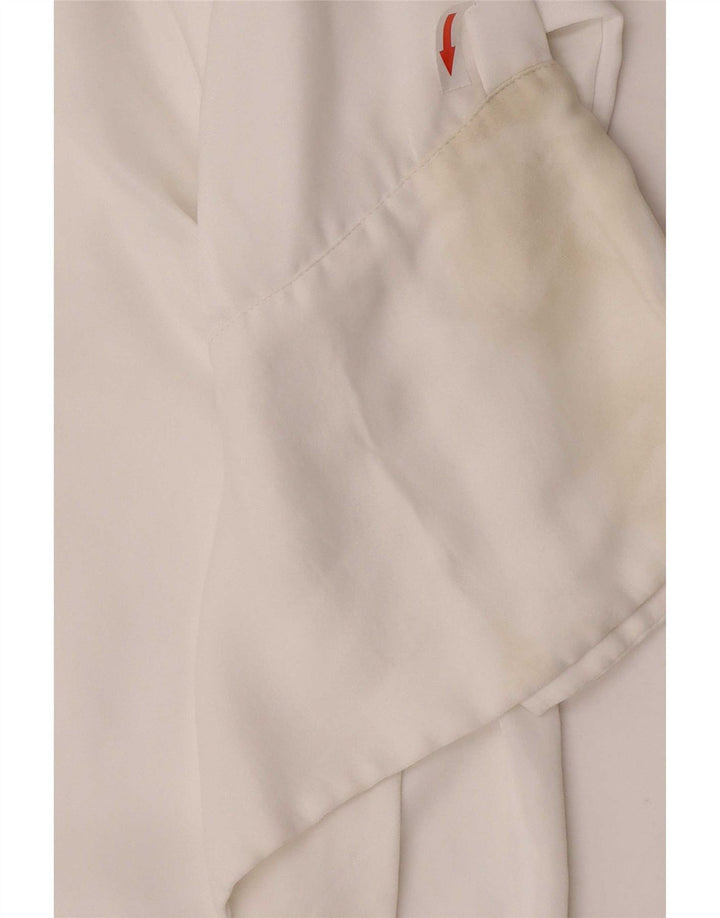 Zara Womens Shirt Blouse UK 10 Small White Viscose