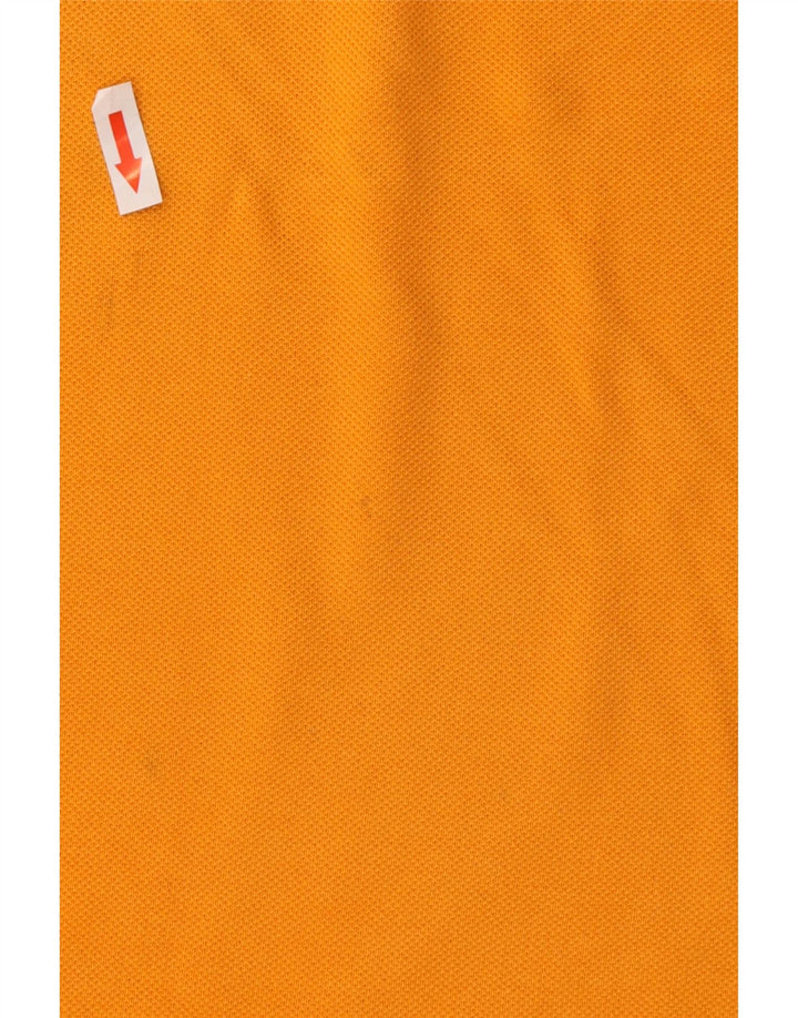 Lacoste Mens Polo Shirt Size 6 XL Orange Cotton