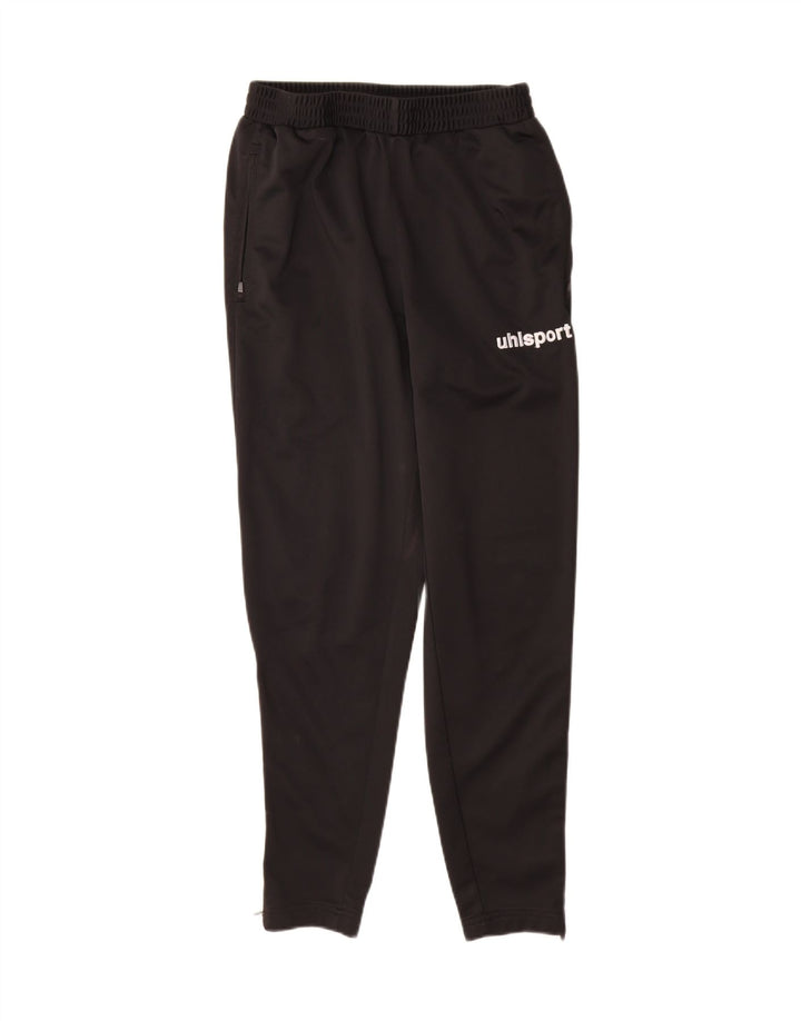 Uhlsport Mens Graphic Tracksuit Trousers Small Black Polyester