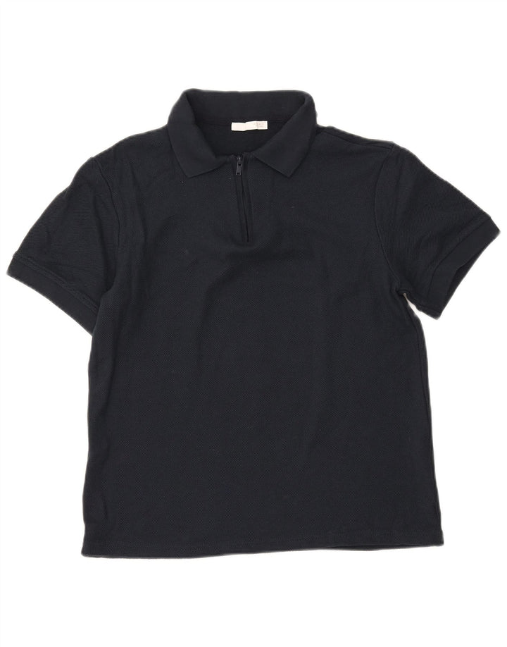 ZARA Mens Polo Shirt Small Navy Blue