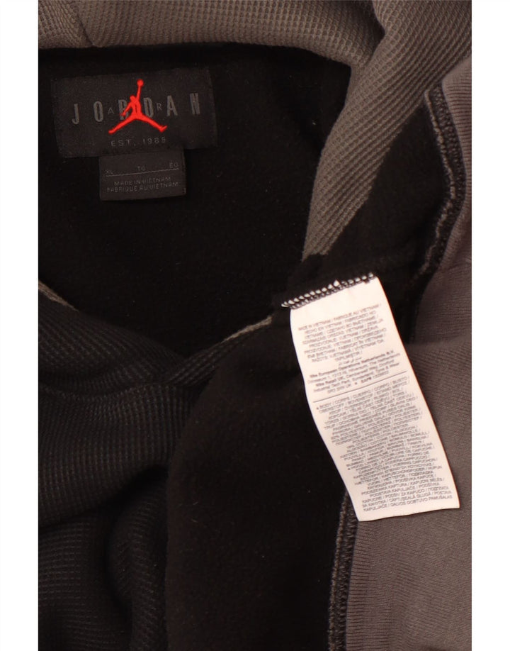 Jordan Mens Graphic Hoodie Jumper XL Black Polyester