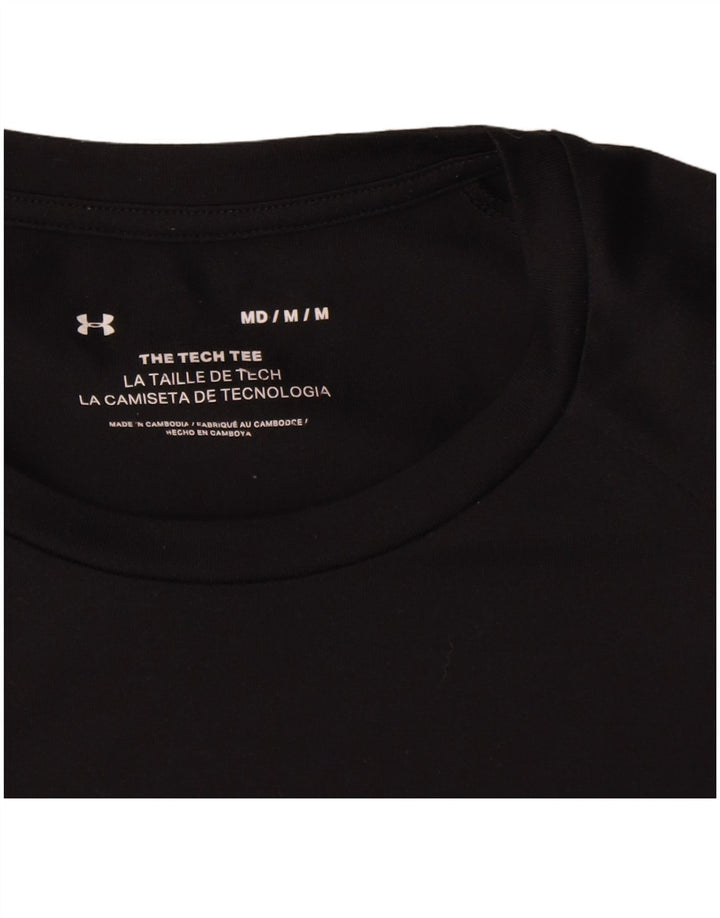 Under Armour Mens T-Shirt Top Medium Black Polyester