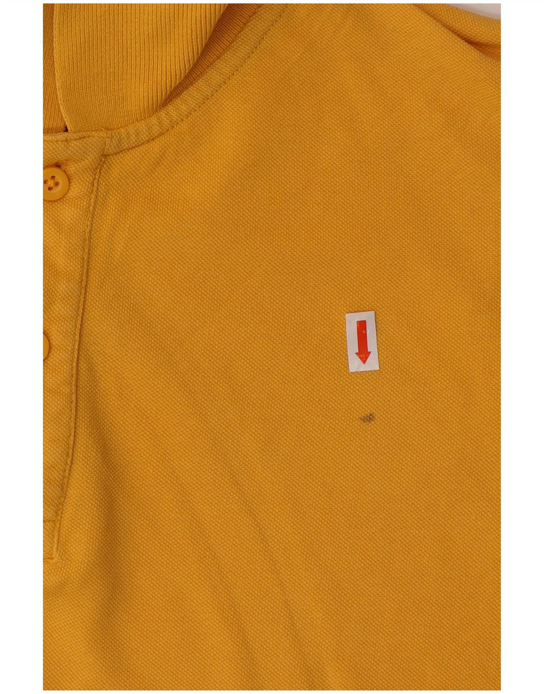 DACK'S Mens Polo Shirt Large Yellow Cotton