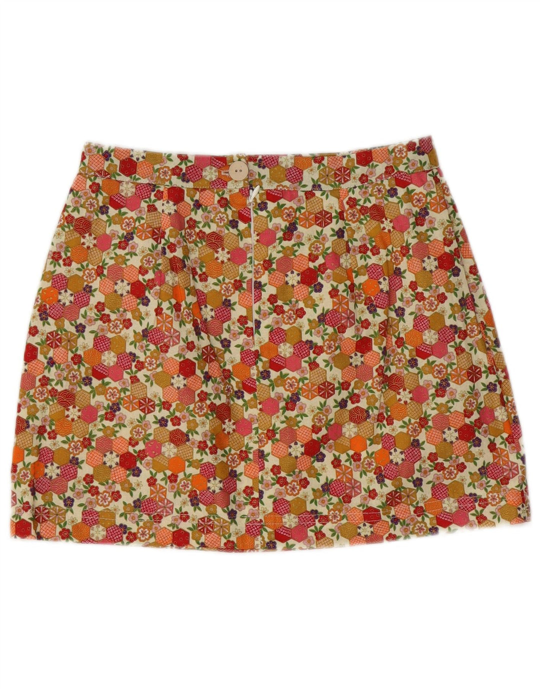 Vintage Womens Mini Skirt W26 Small Multicoloured Floral