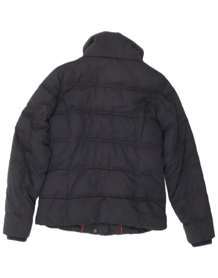 Fat Face Womens Padded Jacket UK 10 Small Navy Blue Polyester