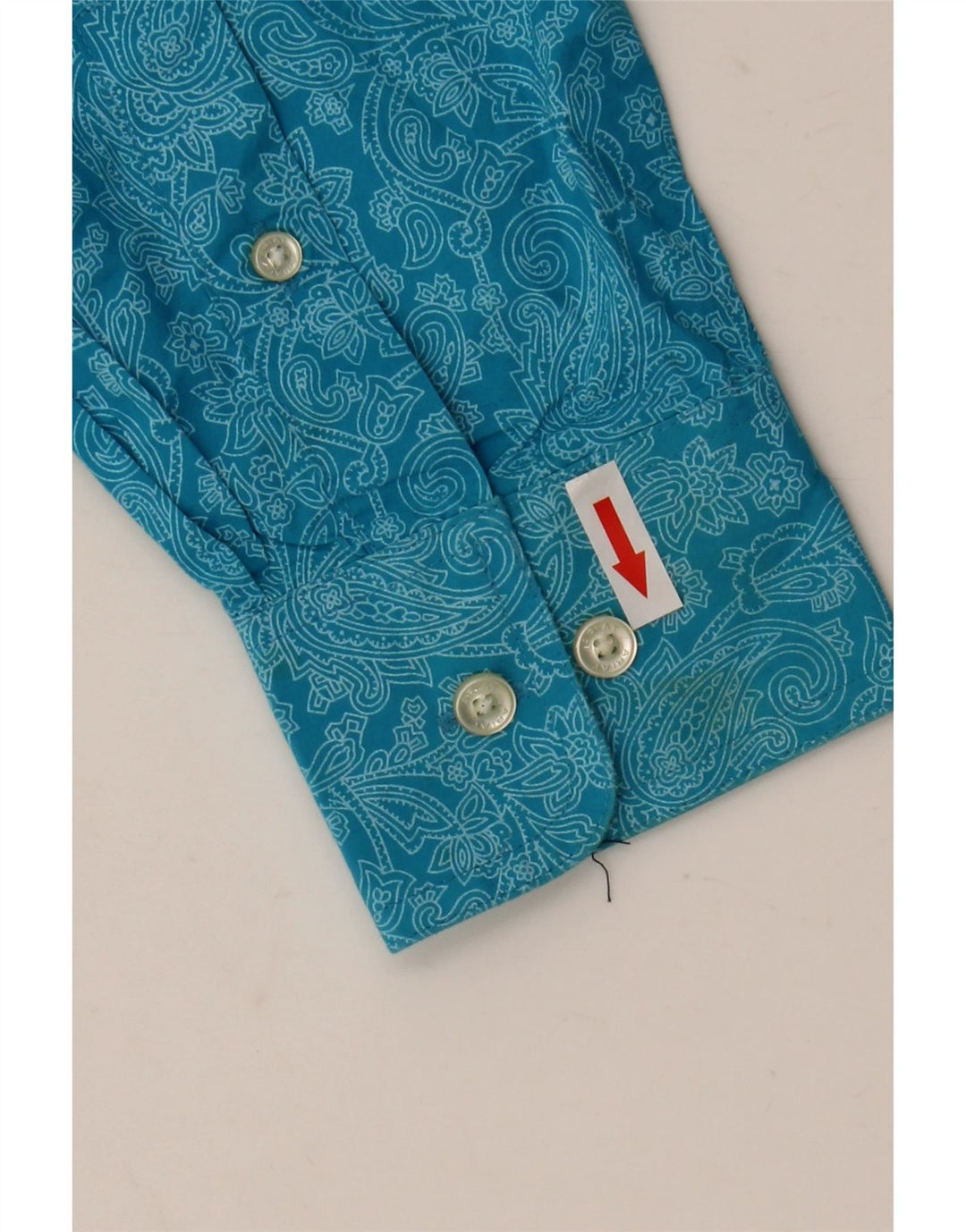 Ariat Mens Shirt Small Blue Paisley Cotton
