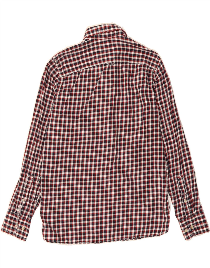 JACK & JONES Mens Shirt Medium Red Check Vintage Jack & Jones and Second-Hand Jack & Jones from Messina Hembry 