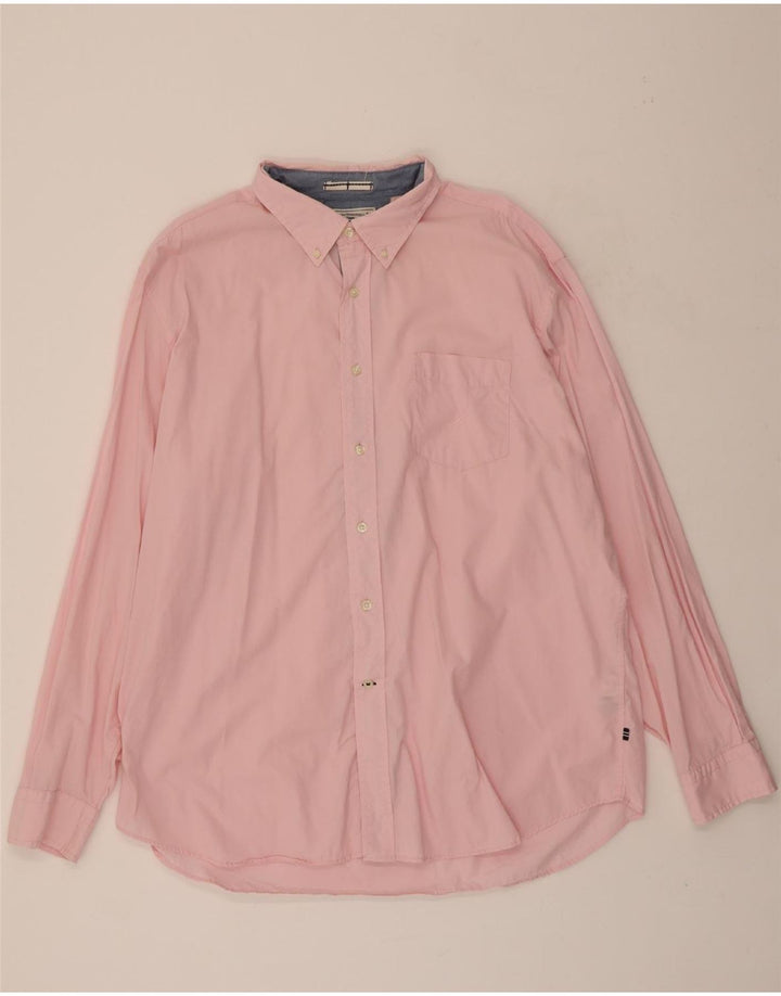 NAUTICA Mens Shirt 2XL Pink Cotton Vintage Nautica and Second-Hand Nautica from Messina Hembry 