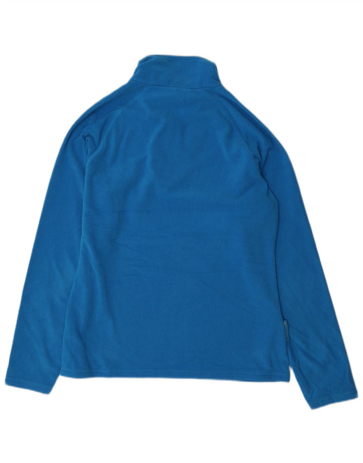 Mountain Warehouse Womens Zip Neck Fleece Jumper UK 12 Medium Blue