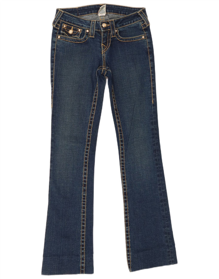 True Religion Womens Bootcut Jeans W25 L31 Blue Cotton
