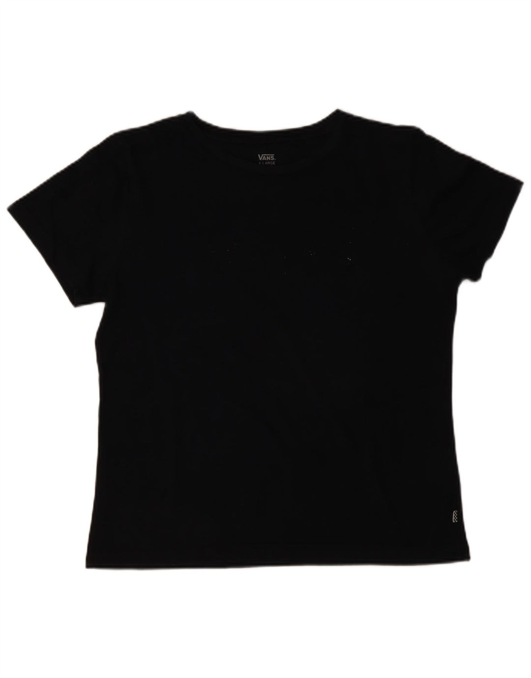 VANS Womens T-Shirt Top UK 18 XL Black Cotton