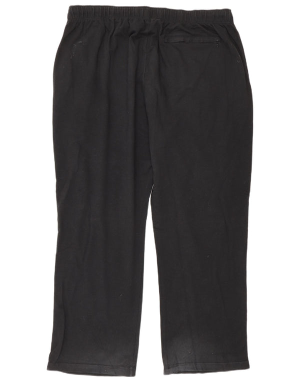 Marks & Spencer Mens Tracksuit Trousers UK 42/44 2XL Black Cotton