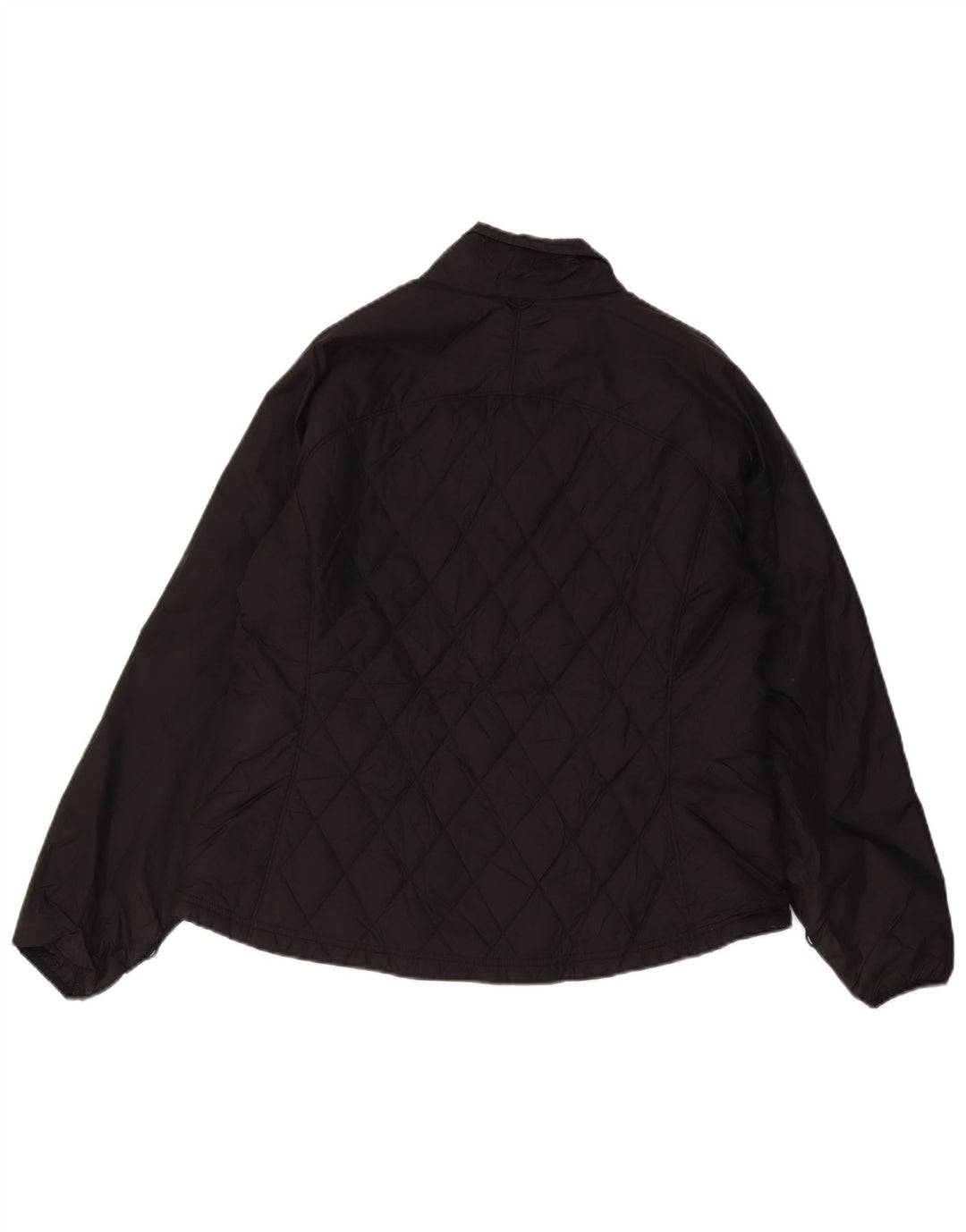 Eddie Bauer Womens Quilted Jacket UK 18 XL Black Nylon