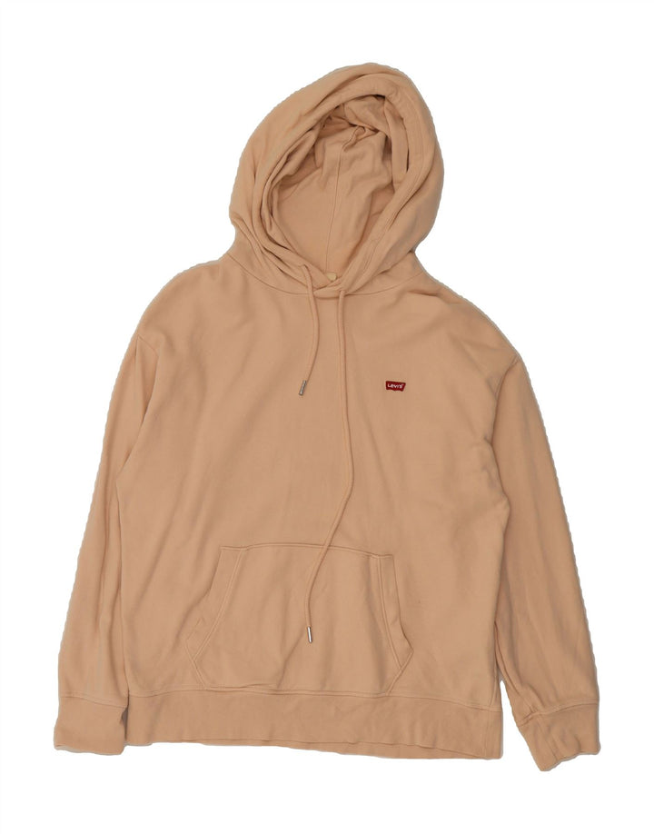 LEVI'S Womens Hoodie Jumper UK 14 Medium Pink Vintage Levi's and Second-Hand Levi's from Messina Hembry 