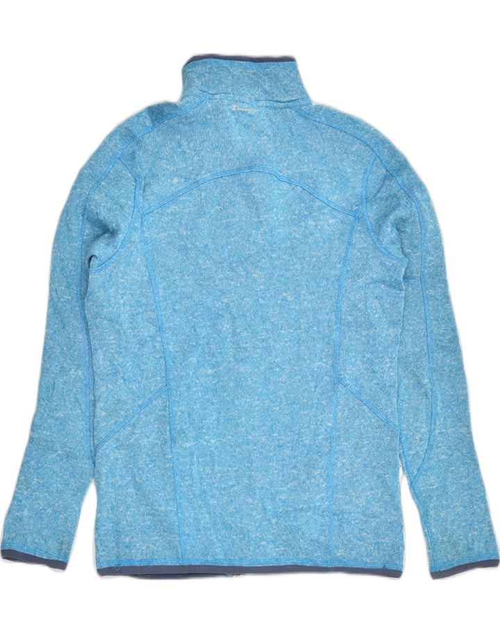 CHAMPION Womens Tracksuit Top Jacket UK 14 Medium Blue Flecked Polyester | Vintage Champion | Thrift | Second-Hand Champion | Used Clothing | Messina Hembry 