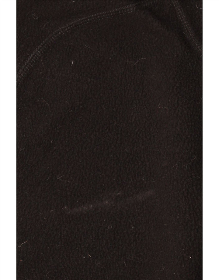 EDDIE BAUER Mens Fleece Jacket UK 40 Large Black Colourblock Polyester