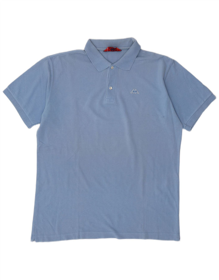 KAPPA Mens Polo Shirt XL Blue Cotton